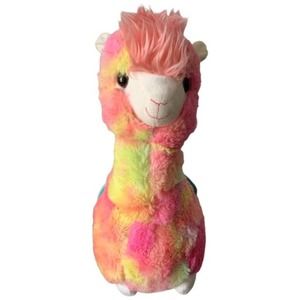 Hug Fun Fuchsia Tie Dye Llama Plush